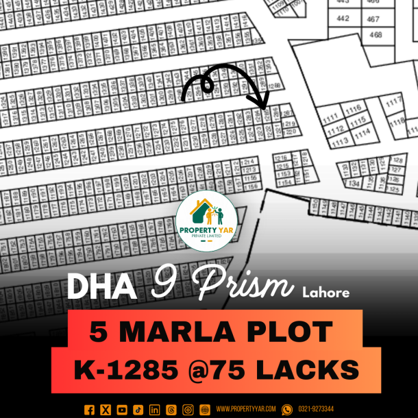 5 Marla Reasonable Price Plot For Sale In DHA Lahore5 Marla Reasonable Price Plot For Sale In DHA Lahore-1