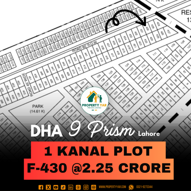 Prime location F-430 Demand On 50 Feet Road For Sale In DHA Lahore-1