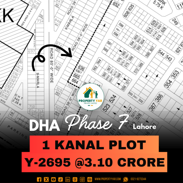 1 Kanal Affordable Price Plot Available For Sale In DHA Lahore Phase 7-1