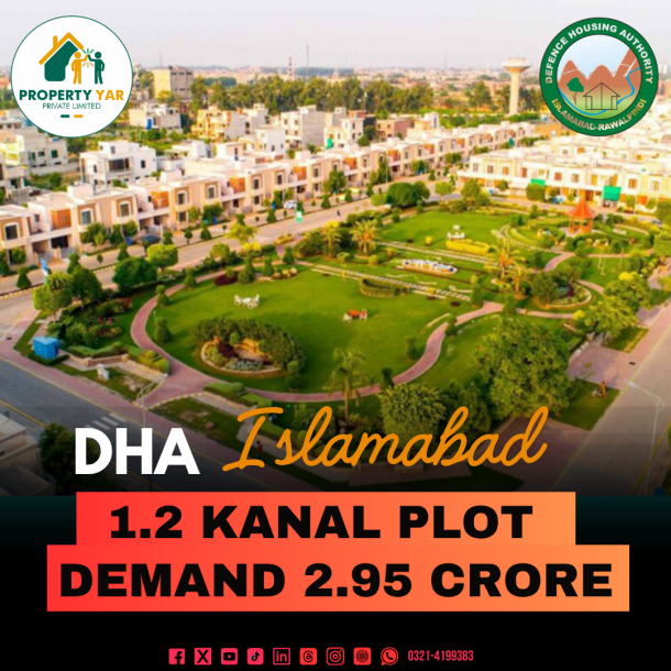 Corner Cheapest Price Plot For Sale In DHA Islamabad Phase 3 Block B-1
