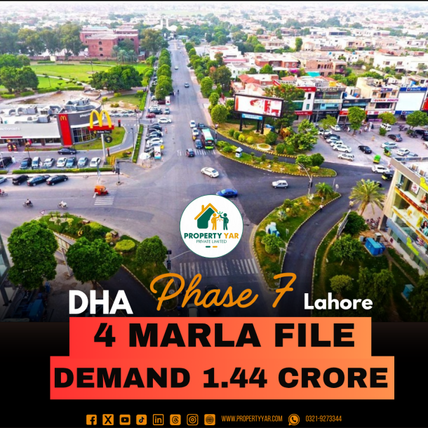 Low Price 4 Marla Commercial Allocation File Available For Sale In DHA Lahore Phase 7-1