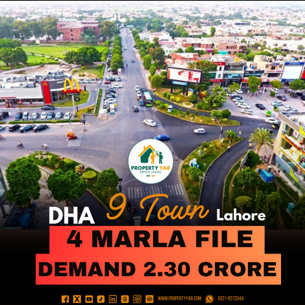 DHA Phase 9 Town 4 Marla Commercial Affidavit File Available For Sale-1