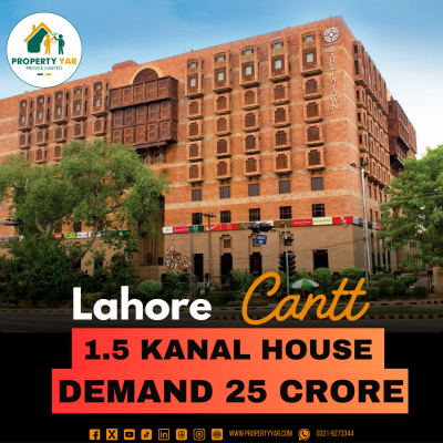 Affordable Price 1.5 Kanal House for Sale on Main Tufail Road Lahore Cantt