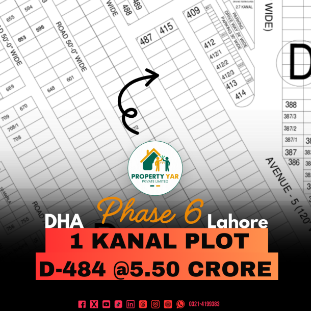 Prime Location 1 Kanal Residential Plot Is Available For Sale In DHA Lahore Phase 6-1