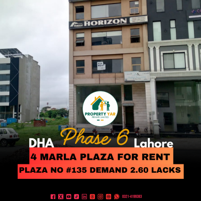 Basement Ground Floor And Mezzinine Available For Rent In DHA Lahore Phase 6 Block A