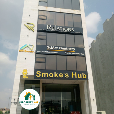 Excellent Location 8 Marla Commercial Plaza Available For Rent In DHA Lahore Phase 8 Block Broadway