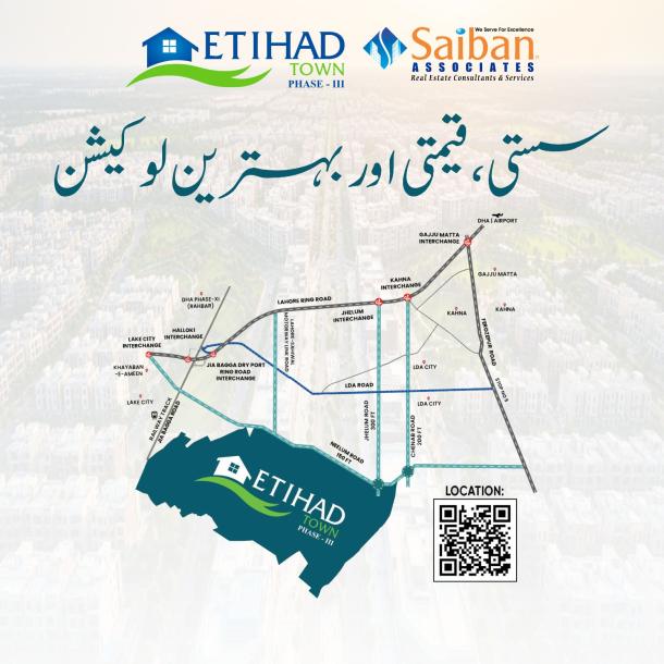 Top Location 1 Kanal Plots Available For Sale In Etihad Town Phase 3 Lahore-2