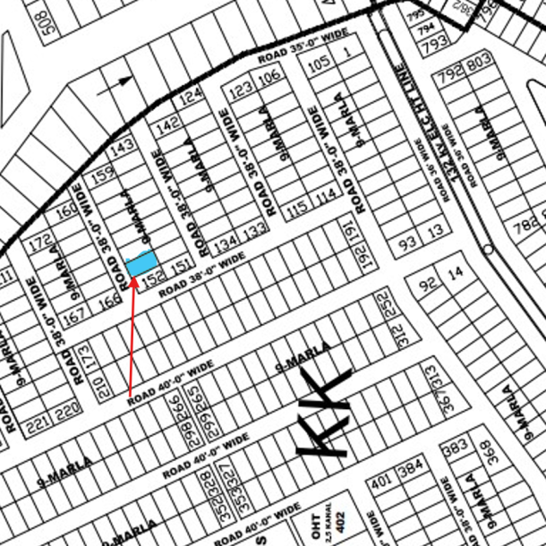 9 Marla Residential Plot For Sale KK -153 Demand 250 Lac In DHA Phase 4 KK-1