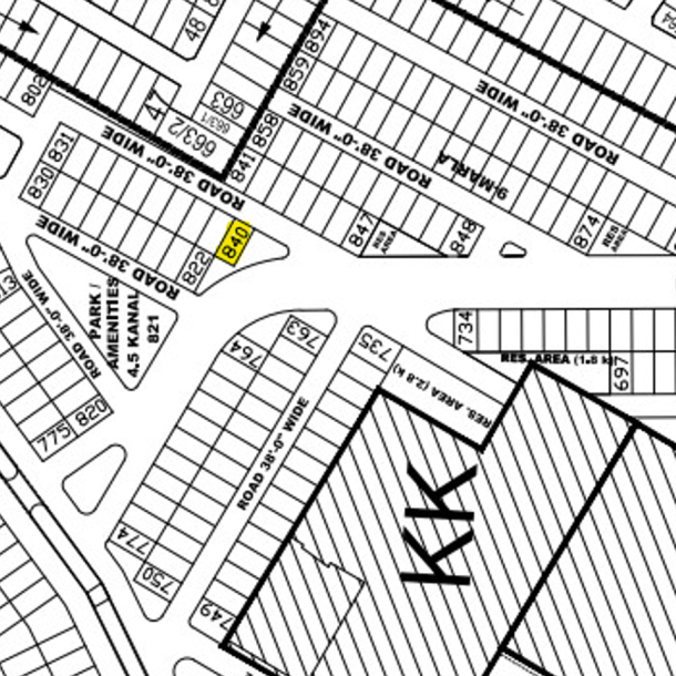 9 Marla Residential Plot For Sale In DHA Phase 4 KK-1