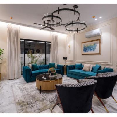 1 kanal House with 2 Floors, Partial Basement and 200 sq.ft extra covered area.