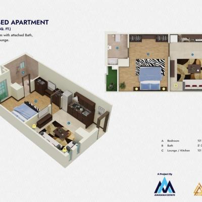 Luxury 2 Bedroom Apartment in Lahore – Amanah Noor Residence