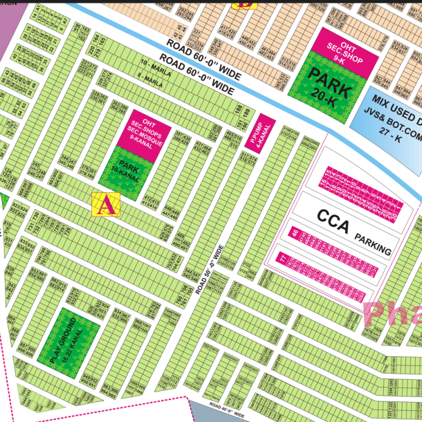 Elevate Your Lifestyle Exceptional 5 Marla Plot for Sale in the Exclusive DHA Phase 9 Town, Lahore Secure Your Future (50. Ft road)-1