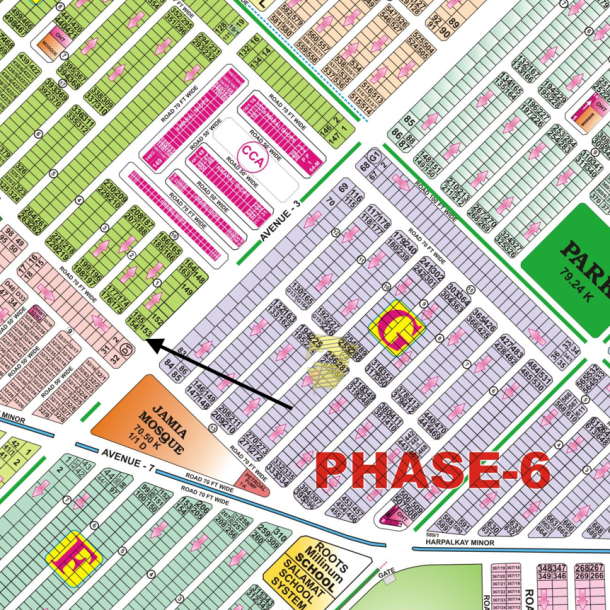 2 Kanal Extravaganza Corner Plot on 70 feet and 150 feet Main Boulevard in Sector C Phase 6 DHA Lahore-1