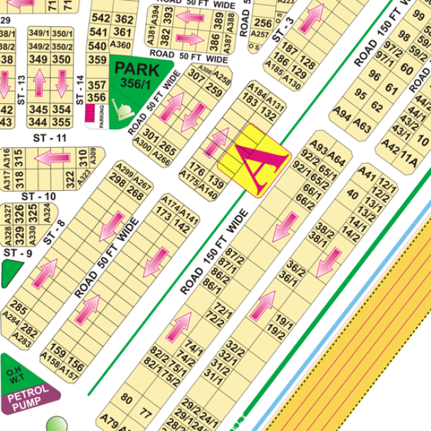 A-166 Residential Plot For Sale In DHA Phase 5Lahore-1