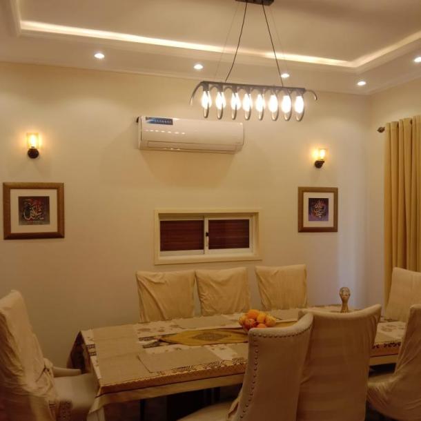 DHA Lahore phase 6 1 kanal house full furnished solar install corner house best location for rent-6