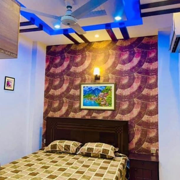 Furnished 1 Bedroom Flat for Rent Prime Location Johar Town Lahore-2