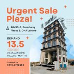 Urgent Plaza for Sale in DHA Phase 8 Broadway
