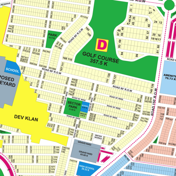 1 Kanal Plot For Sale In DHA Phase 9 Prism-1