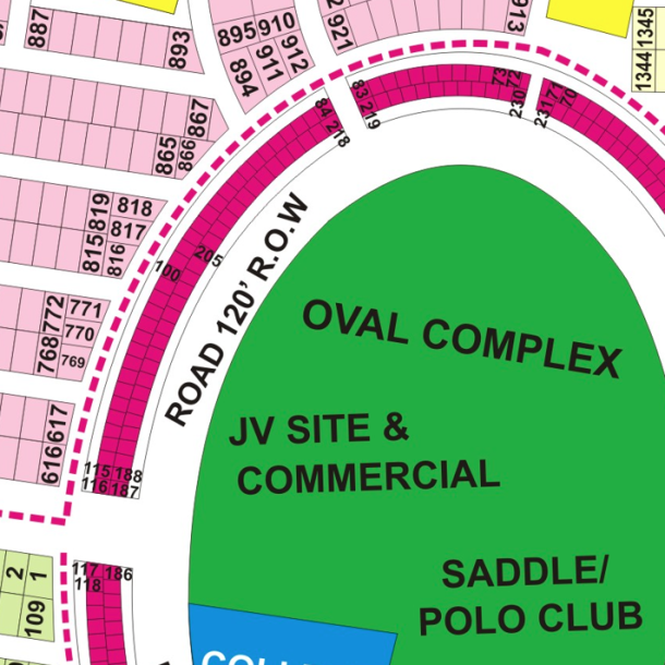 Strategically Located 4 Marla Commercial Plot in Oval Block-1