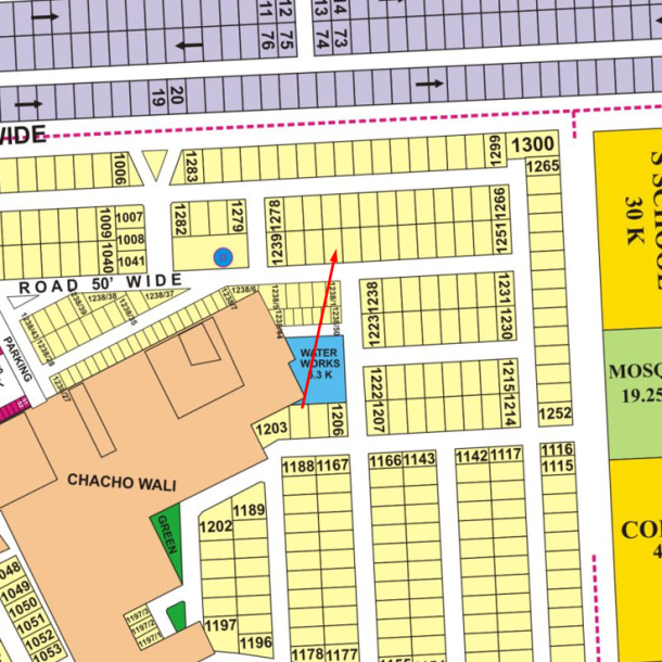 DHA Lahore Phase 8 Proper 1 Kanal Plot for sale Block X-1