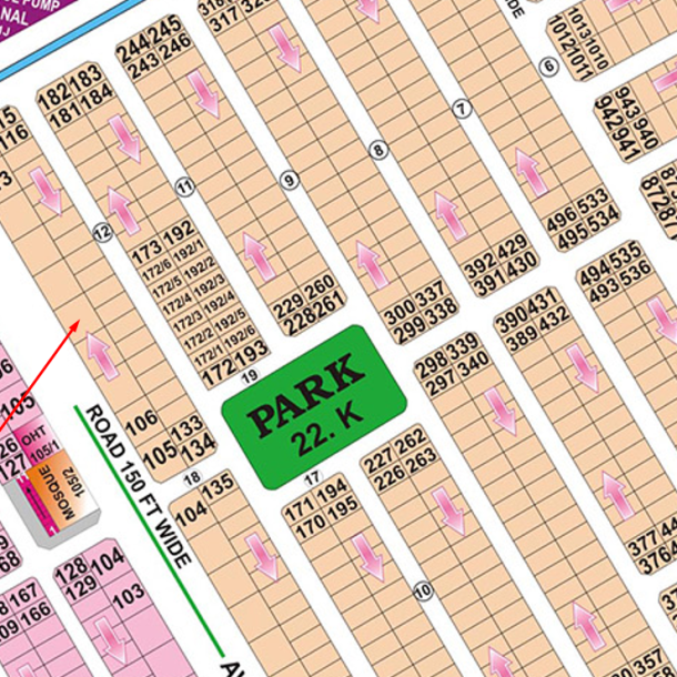 Top Location 2 Kanal Plot In DHA Phase 6 Lahore Block L-1