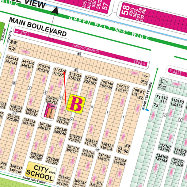 Urgent Investor Corner 21.5 Marla Residential Plot in DHA Phase 6 Lahore Block B-1