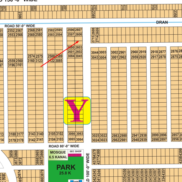 12 Kanal Plot Limited Time Offer in DHA Phase 7 Lahore Block Y-1