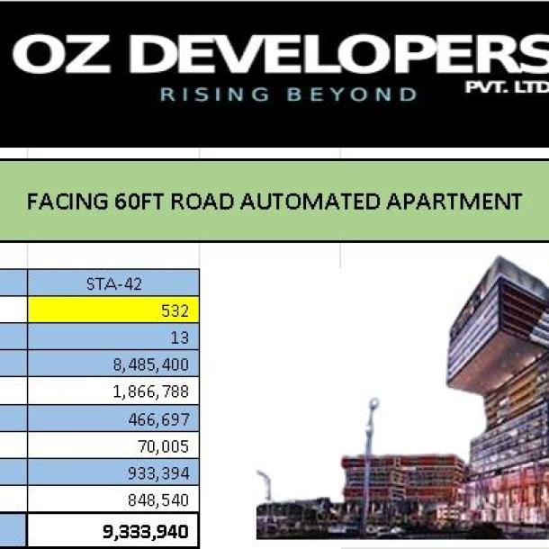 Facing 60FT Road Automated Apartment-1