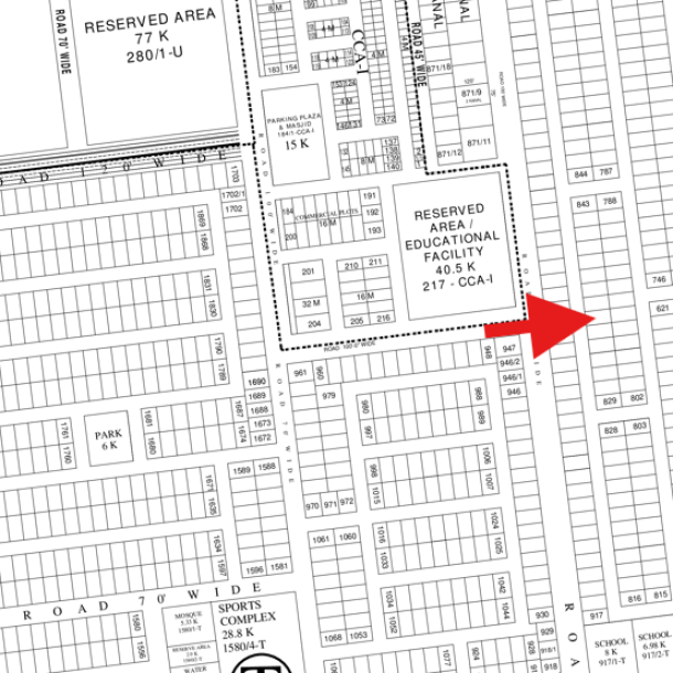 1 Kanal Prime Location Plot Is Available For Sale In DHA Lahore-1