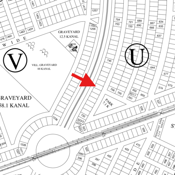 Ideal location 1 Kanal Plot Is Available For Sale In DHA Lahore-1