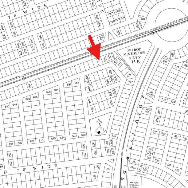 Hot Location Plot For Sale In DHA Lahore Plot No V-813-1