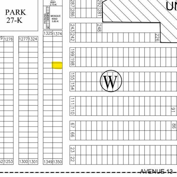 1 Kanal residential Plot For Sale W - 1368 Demand 4 Crore In DHA Phase 7-1