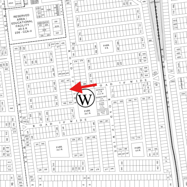 1 Kanal Facing Park Plot For Sale In DHA Lahore Plot No- 449-1