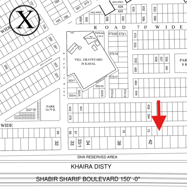 1 Kanal Pairs Plot Available For Sale In DHA Lahore-1