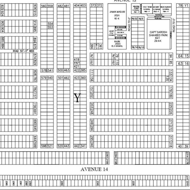 1 Kanal Plot Available For sale In DHA Phase 7-1