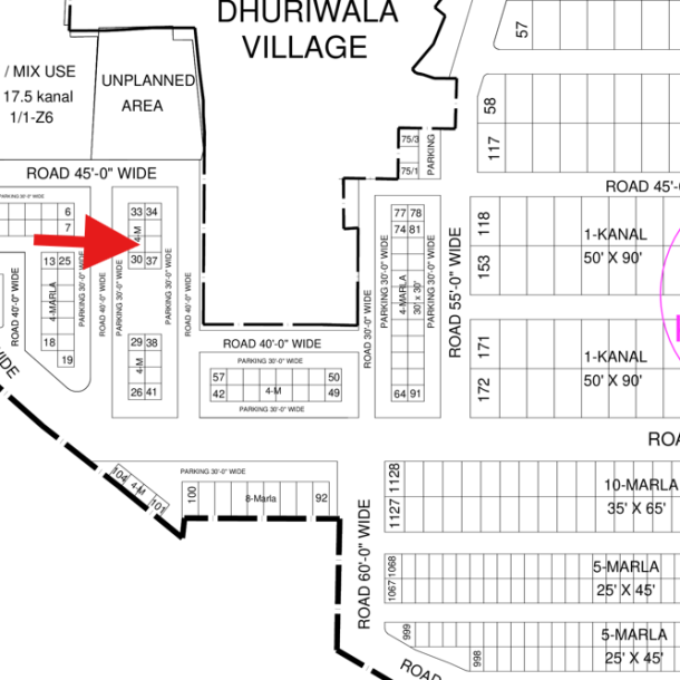 4 Marla Commercial Plot Is Available For Sale In DHA Lahore-1