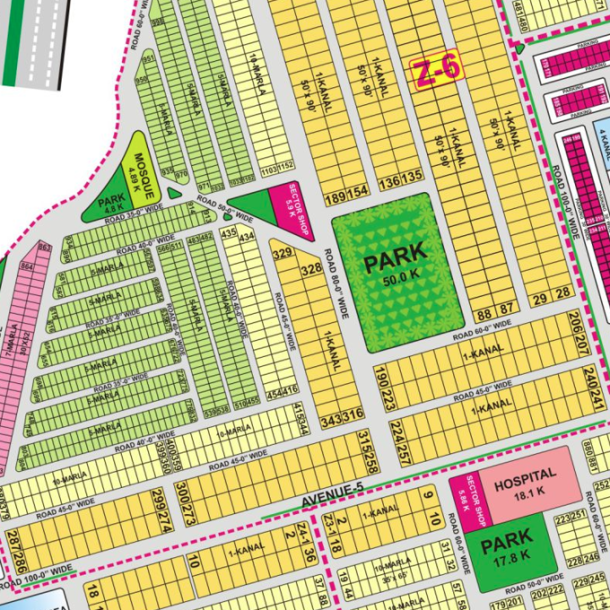 Z6-102- Residential Plot For Sale In DHA Phase 8 Lahore-1